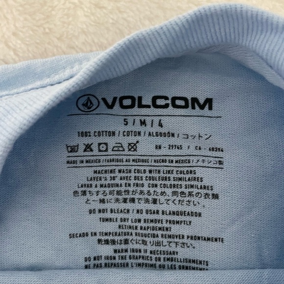 Volcom Kids Light Blue Graphic Tee - Picture 4 of 5